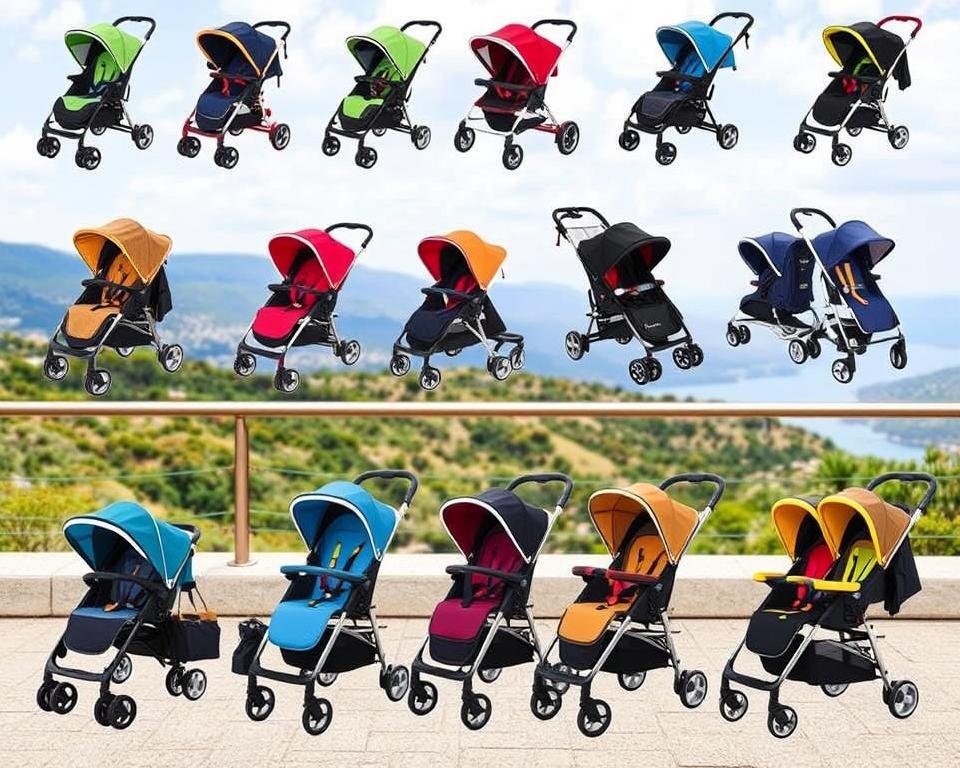 double stroller types